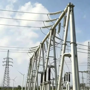 Modular Steel Lattice Structure for Power Transmission Substation and Distribution System