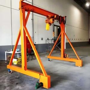 Movable Gantry Crane with Steel Rope Hoist MH Type 5000kg 10 15 Ton Rail Mounted Electric Hoist Single Girder Gantry Crane