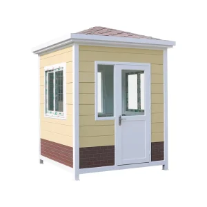 Movable Steel EPS Security Guard House for Outdoor Parking Lots with Customizable Round, Square, or Irregular Shapes