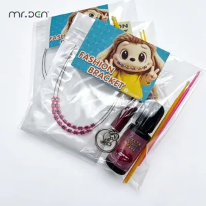 Mr.Den Dental Fashion Braces Orthodontic Stainless Steel Brackets for Decoration DIY Fashion Bracelet Gift Set