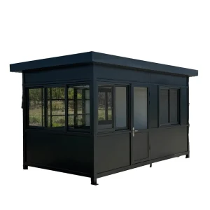 Multi Functional Contemporary Container Guard Booth for Hotel Office Surveillance Emergency Shelter Made Steel Sandwich Panel