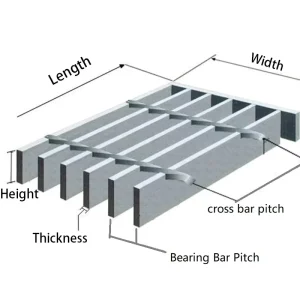 Multi Functional Steel Grating Open Grid Design for Drainage Ventilation Slip Resistant Flooring