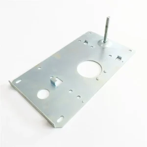 Multi Hole Galvanized Metal Mounting Bracket Base Plate Custom Stamped Steel Hardware Support Plate With Thread Adjust Bolt
