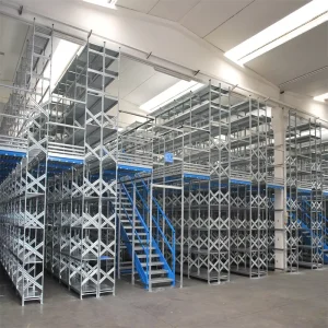 Multi Layer Detachable Heavy Load Mezzanine Floor Storage Rack System With Lift