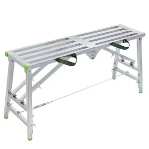 Multi Purpose Galvanized Steel Folding Ladder for Construction Scaffolding 400kg Load Capacity Adjustable Height 0.7 1.5m