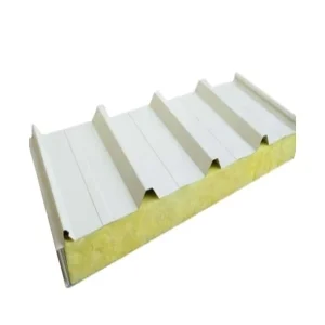 Multi-Purpose Metal Glass Wool Soundproof Felt Sandwich Panel for Cold Room Hotel Use