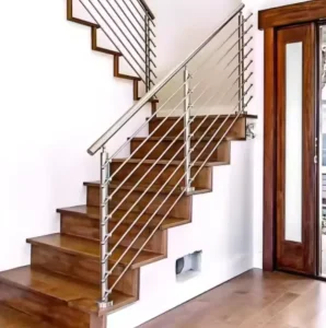 Multi-Row Stainless Steel Conduit Balcony Railings Stair Railings Deck Guardrails