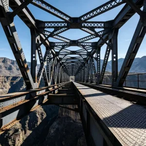 Multi-Use Steel Truss Bridge High Strength Riveted Metal Structure for Urban Highway and Rail Transit Projects