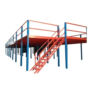 Multi level Outdoor Steel Mezzanine Floor with Corrosion Protection and 500kg sqm Load Capacity for Warehouse Racking