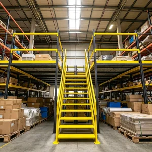 Multi-level Steel Mezzanine Racking Warehouse Loft Storage Platform For Factory Inventory Storage