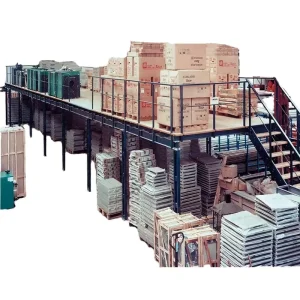 Multi-level Steel Platform Mezzanine Floor Strong Capacity Industrial Steel Structure Platform with Staircase