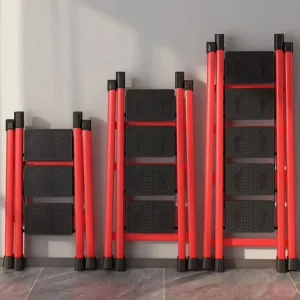 Multi purpose Household Step Portable Folding Ladders Scaffold Work Multi use Steel Ladder 5 Steps Ladder With Handrail