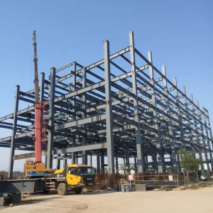 Multi-storey Prefabricated Steel Framing Building Sports Complex Warehouse Construction Modern Industrial Design High Wind