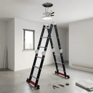 Multifunctional Aluminum Ladder Folding Multi Purpose Extension Ladder for Home Construction