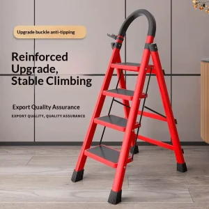 Multifunctional Foldable Ladder Household Fruit Picking Steel Ladder Multipurpose 4 Step Ladder