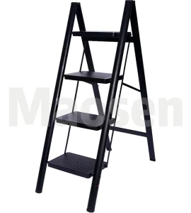 Multifunctional Household Zigzag Ladder Portable Modern Design Foldable Steel Ladders with 300 Lbs Capacity for Home Use