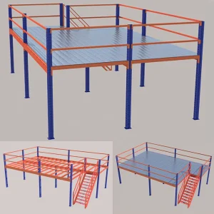 Multilevel Storage Warehouse Customized Steel Mezzanine Floor for sale low price Lift I Beam Steel Structure Platform