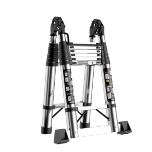 Multipurpose Household Fruit Picking Iron Stainless Steel Retractable Extension Extendable Telescopic Step Ladder for Home