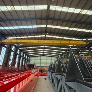New 10-30 Ton Single Beam Bridge Overhead Crane with Motor Gear Pump 10m Span 15-20m Lifting Height