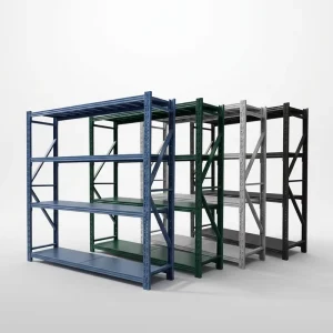 New Color Heavy Duty Steel Corrosion Protection Boltless 500kg Load Capacity Powder Coated LongSpan Warehouse Shelving