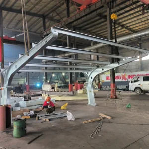 New Design Solar Panel Carport Parking Mounting Frame Carbon Steel Garage Structure With Lower Price