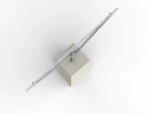 New Energy Customization Available Double braced Single post U shaped Steel Solar Mounting Bracket