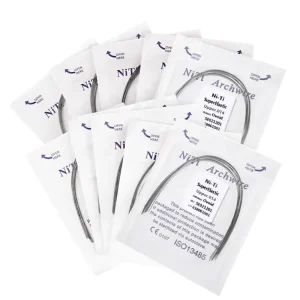 NiTi Archwire Super Elastic Ovoid Form Rectangular Manual Wire Braces Metal 10pcs/Pack Orthodontic Dental Treatment CE Certified