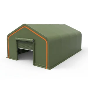 Nickel Fabric Ore Building Storage Shelter Structure Warehouse Tent Pvc Certified Membrane Galvanized Rated No Galvanized Steel