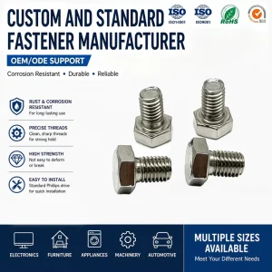 Nickel Plated Hex Bolt Full Thread DIN 933 M3-M24 Grade 4.8 8.8 10.9 Carbon Steel Metric Fastener