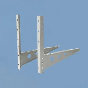 No Stock Customizable Drawing Based AC Wall Mounts Adjustable Metal Outdoor Brackets in Stainless Steel & Galvanized Options.