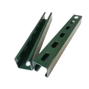Non Alloy C shaped Perforated Steel Bracket Fence Equipment Frame Durable C shaped Steel
