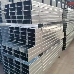 Non Alloy Galvanized Steel C Channel Purlin ASTM A36 Q235 Q345 80mm 200mm Sizes for Building Construction