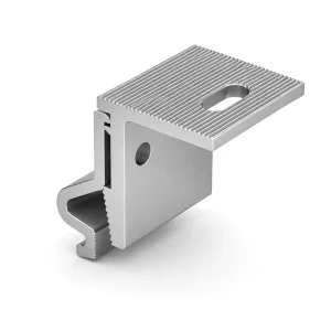 Non-penetrating Anodized Steel Solar Panels Mounting Clamp for Standing Seam Roof and Residential Ground Mounts -Carport Use