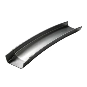 OEM Curved Sheet Metal Welded Channel Bracket Laser Cut & Bent Steel Curved Trough Custom Fabricated Metal Chute Parts