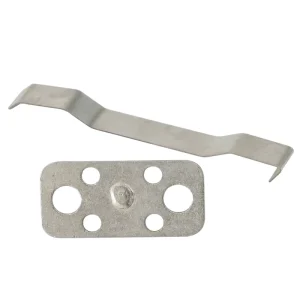 OEM Custom Galvanized Steel Stamped Assembly Parts Welded Threaded Stud Mount Plate and Bending Spring Bracket