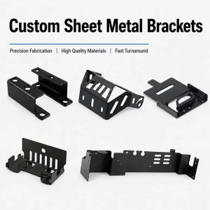 OEM Custom Sheet Metal Brackets Aluminum Stainless Steel Mounting Parts Laser Cutting Bending Welding Powder Coating Service