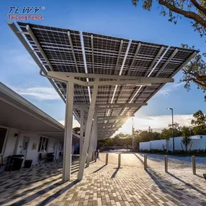 OEM Custom Size Easy Installation Commercial Parking Lot Photovoltaic Shed Home Carport Photovoltaic System