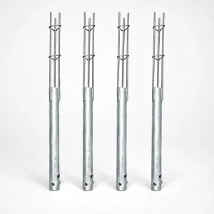 OEM Factory Hot Dip Galvanized Carbon Steel Helical Screw Pile Earth Anchor For Construction Foundation