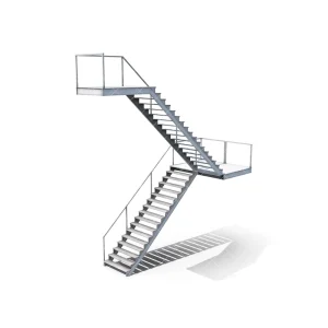 OEM Factory Supply Customizable Industrial Carbon Steel Galvanized Steel Grating Ladders Outdoor Use Metal Building Materials
