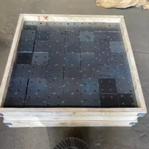 OEM Laser Cutting Fabrication Structural Steel Connector Components Carbon Steel Base Plates Holes Black Galvanized Surface