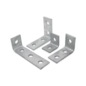 OEM & ODM Customize TF204 Three Holes Easy Mounting Hot Dip Galvanized 6mm Thickness 90deg “L”Type Base Plate for Assembling