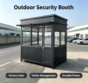 OEM/ODM Industrial Grade Stainless Steel Guard Shack Waterproof Outdoor Sentry Box Guard Booth for Warehouse and Logistics Park