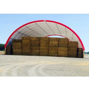 OEM ODM Steel Sheds Prefab Workshop Canopy Warehouse Hall Hangar Roof Shelter Metal Frame Dome PVC Cover