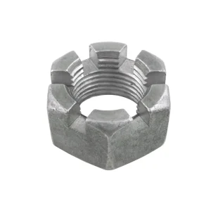 OEM ODM Zinc Plated Black Finish Stainless Steel Carbon Steel Alloy Steel Hex Hexagon Slotted Socket Nut Castle Nut