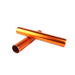 OEM Orange Anodized Metal Round Tube Hollow Aluminum Round Tube Turning CNC Machining Parts