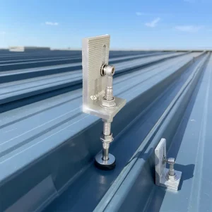 OEM PV L-Foot Aluminum Alloy Solar Mounting Bracket & Support Rail for Color Steel Tile Roof Installation