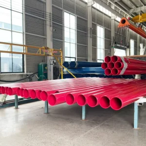 OEM Plastic Coated Steel Pipe Water Conveyance Supply Drainage Anti Corrosion Epoxy Polyurethane Coating