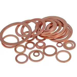 Oem/Odm Copper Gasket for Marine Watches Sealing Gasket Round Flat Metal Gasket