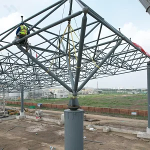 One-Stop Solution Airport Terminal Roof Truss Steel Structure