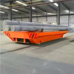 Optional Multi Power Supply 70Ton Rail Cart Heavy Duty Electric Transfer Trolley for Factory Workshop Heavy Transport Cart